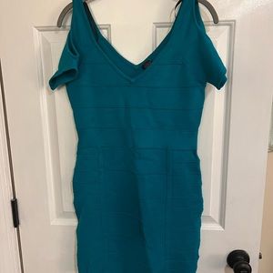 Bebe 2B dress teal dress XL